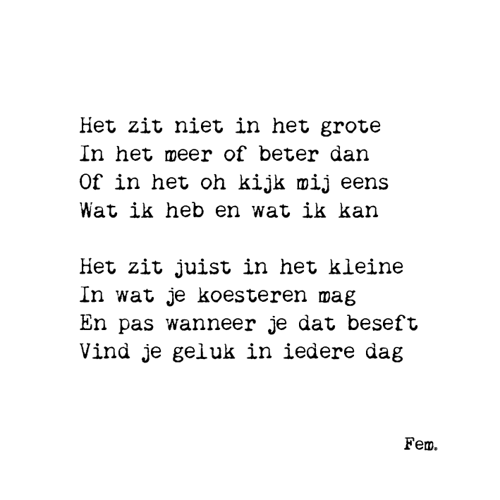 Kaart met Pen - Geluk in iedere dag