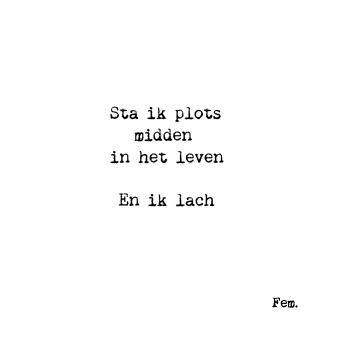 Poster A4 - En ik lach