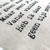 Wanddoek - met keuze uit verschillende teksten