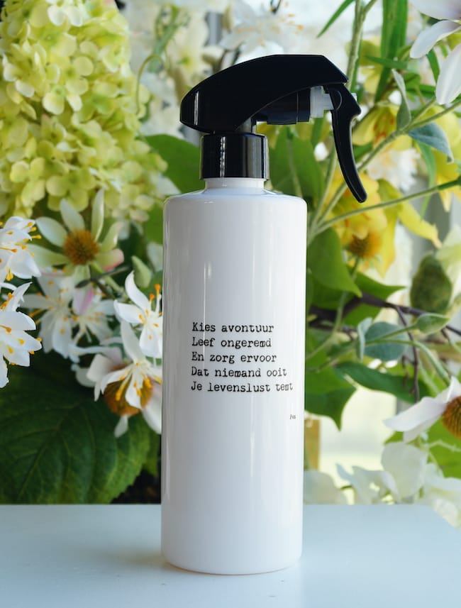 Alternative view of Interieurspray met verschillende teksten