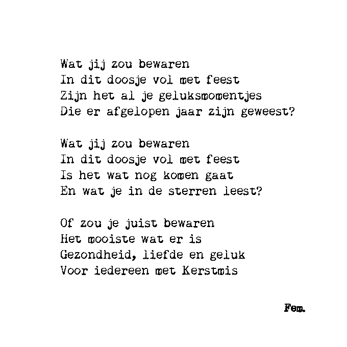 Kaart - Doosje vol feest